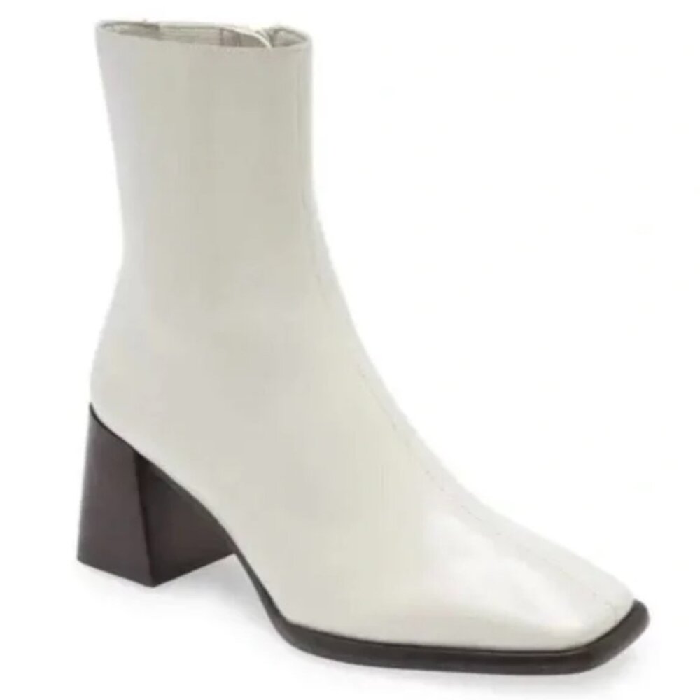 JEFFREY CAMPBELL Geist Square Toe Boot in Ice - US Size 8